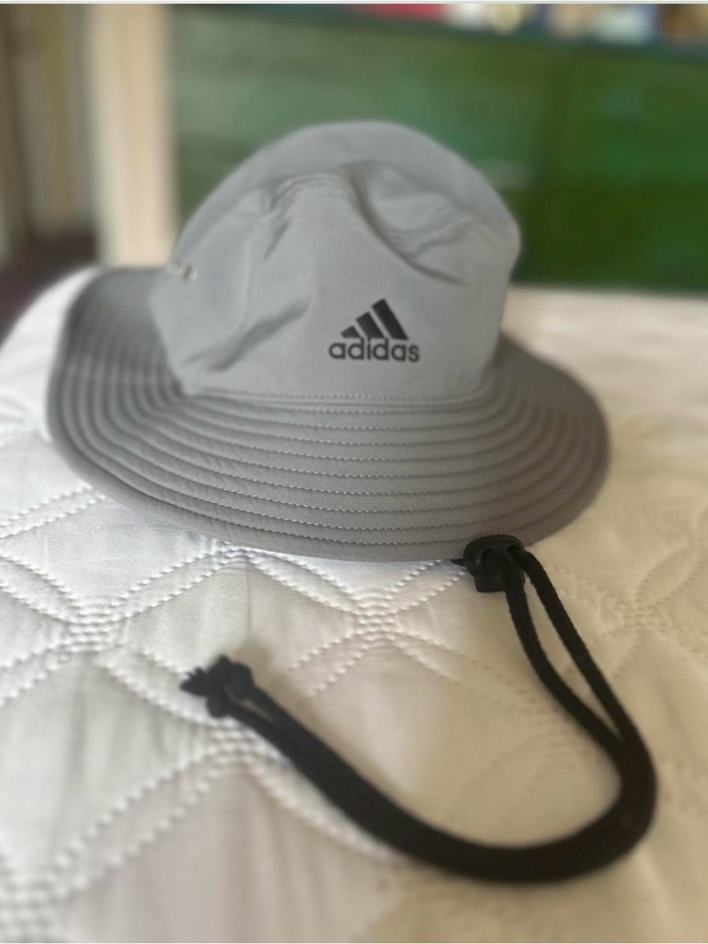 adidas Light Gray Brimmed Outdoor Bucket Hat